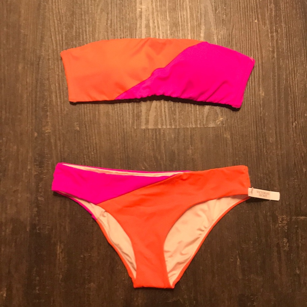 Victoria’s Secret NWT Sz. S, pink & orange bikini!